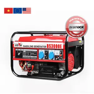 Bison generador de electricidad 230V 240v 400V 50Hz generatore a benzina 3 fasi 6Kw 6000W