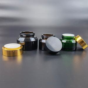 Pot en verre rond avec couvercles en bambou, métal rose doré ou argenté, pour crème corporelle, 30ml, 50ml, 60ml, 100ml, pots pour crème visage et soins de la peau - Product Image 3