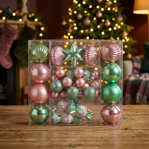 Christmas Ball Tree Ornaments <b>Plastic</b> Xmas Ball Ornaments Personalize <b>Baubles</b> & Ornaments For Christmas Tree Decoration Bulk - Product Image 1
