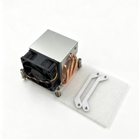 Refroidisseur d'air pour processeur haute performance 160W LGA1700 2U 6025 4 broches PWM 6800RPM avec ventilateur, caloduc en aluminium, dissipateur thermique personnalisé usine CE RoHS
