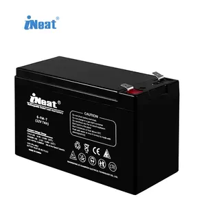 Rechargeable Battery 12V 7AH Maintenance Free Vrla Lead Acid Battery High Quality UPS Backup Power Replacement Battery