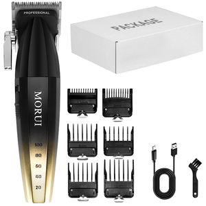 MORUI-Cortadora de pelo de 9000RPM, recortadora de pelo, juego de cortapelos profesional, recortadora de barba inalámbrica, de color champán - Product Image 1
