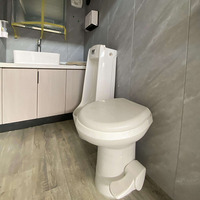 Nuevo Diseño Moderno de Lujo, Remolque de Baño Portátil Ecológico con Paneles Sándwich y Duchas para Uso en Exteriores