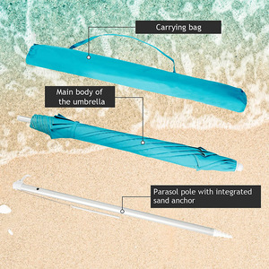Wholesale Outdoor <strong>Umbrella</strong> <strong>Sun</strong> <strong>Umbrella</strong> Portable <strong>Beach</strong> With Tilt and Sand Anchor, Hot Selling Uv Protection <strong>Sun</strong> <strong>Umbrella</strong> <strong>Beach</strong> - Product Image 4