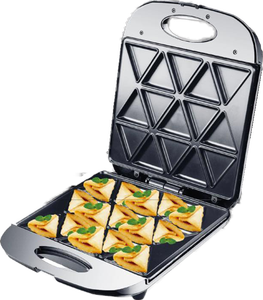 Machine à sandwich 4 tranches Machine à gaufres multifonctionnelle pour le petit-déjeuner à la maison Mini Egg Bubble Donut Waffle Maker - Product Image 2