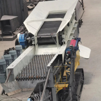 Concasseur à mâchoires de type chenille, station de concassage mobile, moteur diesel-hydraulique, roulement de moteur à haut rendement, engrenage pour pierre