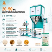 Machine d'emballage semi-automatique pour sacs à ouverture libre de granulés secs 10kg 25kg 50kg, avec pesage, remplissage et couture