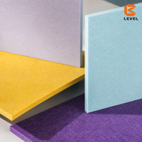 ASTM E84 brandwerende polyester akoestische panelen Oeko-Tex 100 milieuvriendelijke effen PET akoestische panelen voor commerciële akoestische ruimtes