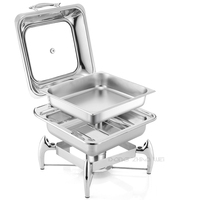 Rockmore — chauffe-aliments en acier inoxydable, forme carrée, modèle luxueuses, accessoire ménager de haute qualité, pour restaurants de luxe