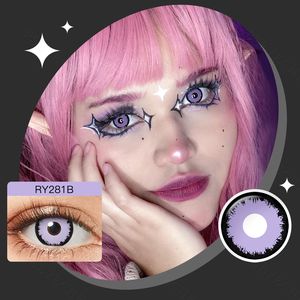 Spedizione gratuita Pseyeche lenti a contatto Halloween occhi di lupo giallo colorato contatti cosplay lenti pazze lentes de contacto - Product Image 6