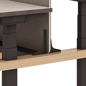 Face to Face Oak <b>Standing</b> Desk Automatic Computer Desk Workstation - Product Image 4