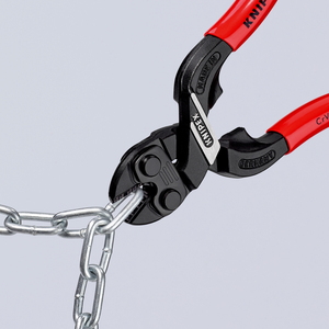 คีมตัดแบบคันโยกคู่ KNIPEX 71 31 160 SB CoBolt S พร้อมใบมีดแบบฝัง เคลือบพลาสติกสีดำ 160 - Product Image 5
