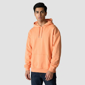 Sweat-shirt à capuche demi-zip en molleton épais de haute qualité pour streetwear, personnalisable avec logo, 420 g/m², coupe oversize, 100 % coton - Product Image 1