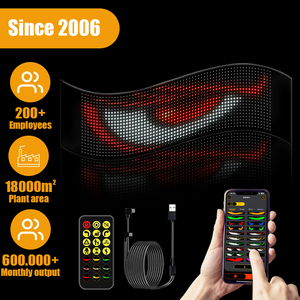 Diseño Estilo Cyberpunk, con <span class=keywords><strong>Ojos</strong></span> de <span class=keywords><strong>Demonio</strong></span> a Todo Color y Panel LED Matricial que Cambia entre Diferentes Entornos - Product Image 1