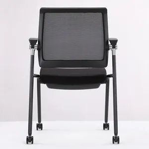 Silla de Oficina Apilable de Plástico y Metal con Color Personalizado para Estudio, Capacitación y Sala de Conferencias - Product Image 4