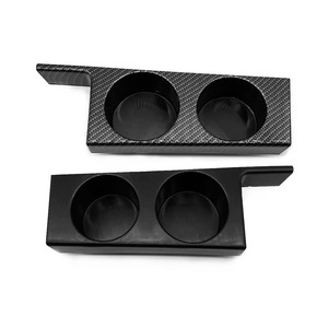 Portavasos para BMW E39 528i 530i M5, Negro, Fibra de Carbono, Consola Central - Product Image 2