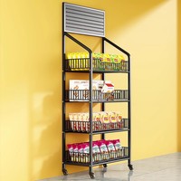 Étagères à snacks en acier au carbone, résistantes à la rouille, pour boissons, petits aliments, jouets, magasins de proximité, étagère de rangement multi-niveaux