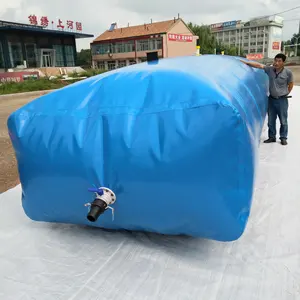 Tanques de almacenamiento de agua para agricultura, material plástico flexible de TPU/PVC plegable, tanque de almacenamiento de agua y aceite