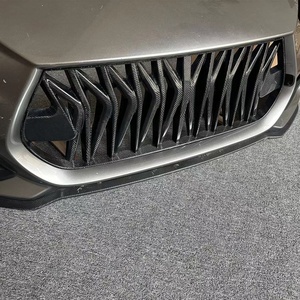Nouvelle calandre avant en Fiber de carbone pour <span class=keywords><strong>Suzuki</strong></span> <span class=keywords><strong>Swift</strong></span> <span class=keywords><strong>Sport</strong></span> ZC33S grille de pare-chocs prise maille garniture cadre couverture accessoire de voiture - Product Image 5