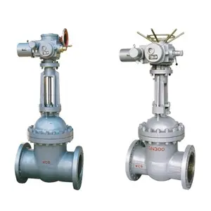 GOST high quality DN50 DN80 electric actuator carbon steel motorized cuniform gate valve