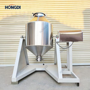 Mélangeur à tambour en acier inoxydable, machine de mélange automatique de poudre avec moteur AC, capacité de 200 L pour l'industrie chimique et alimentaire - Product Image 6