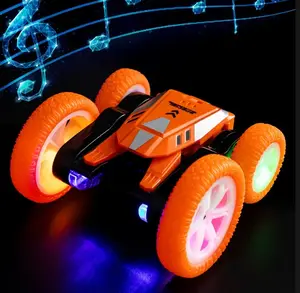Оригинальный HOSHI JJRC Q136 RC уличный танцевальный трюк автомобиль 2,4 ГГц 4WD пульт дистанционного управления RC автомобиль Двухсторонний Привод светодиодный свет музыкальный автомобиль игрушки