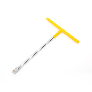 Llave de Tubo con Mango en T Dafei de 1/2 Pulgada, Acero al Carbono Plateado, Cabeza Intercambiable Hexagonal Industrial - Product Image 4
