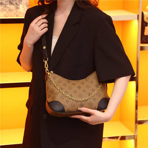 Bolsos Retro estampados para mujer Tas Wanita, bolsos cruzados de hombro con textura minimalista estampados de lujo a la moda para mujer - Product Image 2