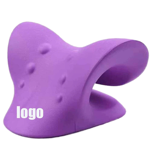 Alat peregang Bahu bantal leher, perangkat traksi relaksasi, penghilang nyeri, pelurus tulang belakang serviks perjalanan, bantal leher EVA - Product Image 1