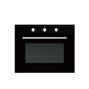 Forno a Gas <span class=keywords><strong>Incasso</strong></span> con Vetro Nero, Forno a Convezione per Cottura con Controllo Intelligente della Temperatura, Elettrodomestico da <span class=keywords><strong>Cucina</strong></span> - Product Image 1