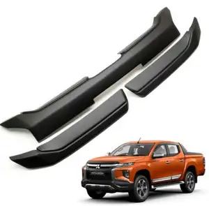 YCSUNZ-cubierta de rejilla delantera de plástico ABS, color negro mate, para L200 Triton MR 2019 2020, accesorios para coche