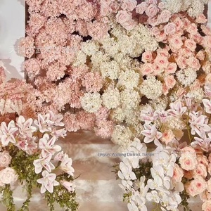 Nouvelle Série <span class=keywords><strong>Rose</strong></span> Romantique de <span class=keywords><strong>Fleurs</strong></span> Artificielles en <span class=keywords><strong>Rose</strong></span>, Réalistes, pour Mariage, avec Technique de Réalisation de Formes, pour Composition Plafond-Plancher, Vente en Gros - Product Image 3