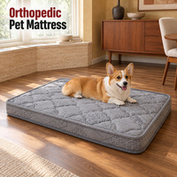 Maßgefertigte Orthopädische Hundematratze mit Individuellem Außenbezug, Abgestimmter Einfassung und Steppung für Haustierproduktlinien