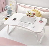 Table d'appoint pliable pour ordinateur portable, pour lit et canapé, plateau de lit portable pour l'étude et la lecture