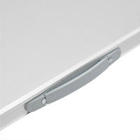 Table pliante d'extérieur légère de style valise, rectangulaire, avec cadre en alliage d'aluminium, portable pour pique-nique, café et fêtes