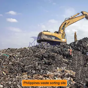 Municipal Solid Waste Sorting Machines Manual Waste Recycling Line Waste Management Equipment