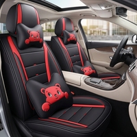 Housses de siège de voiture en cuir Cub Whisper, ensemble complet de 16 pièces, style dessin animé toutes saisons pour Mazda CLS