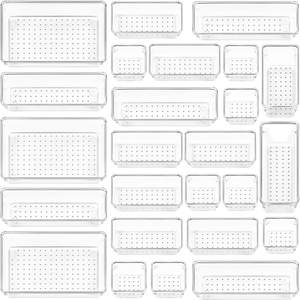 ชุดอุปกรณ์จัดระเบียบลิ้นชัก7/25ชิ้นอุปกรณ์จัดระเบียบเครื่องสำอางบนโต๊ะในห้องครัวห้องน้ำ - Product Image 1