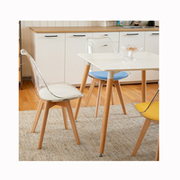 Chaises de salle à manger haut de gamme pour le printemps et l'automne, chaises fantômes en acrylique populaires et bon marché pour enfants, chaise de coiffeuse transparente