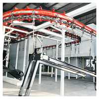 Cabine de peinture en poudre de type cyclone industriel avec four de cuisson, machine de peinture électrostatique