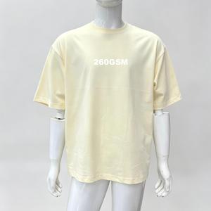 เสื้อยืดคอกลมผ้าคอตตอน100% สำหรับผู้ชายเสื้อยืดโอเวอร์ไซส์แบบเปิดไหล่ปล่อยแนวสตรีทแวร์ผ้าคอตตอนสำหรับผู้ชาย - Product Image 2
