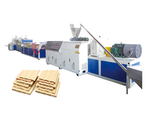 Perfil de hoja de mármol artificial de PVC que hace la máquina tablero que forma la línea de extrusión línea de producción - Product Image 1