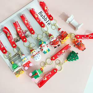 Mutlu noel hediyesi anahtar zincirleri karikatür noel baba Elk kardan adam Anime anahtarlık kadınlar için çocuk noel hediye yeni yıl dekorasyon - Product Image 4