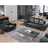 Bureau de réception moderne et élégant Mobilier de direction pour les loisirs commerciaux Ensemble de canapés de bureau modernes en cuir