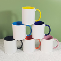 Tasses à café en céramique pour sublimation, 11Oz, blancs, transfert de chaleur, en porcelaine, avec logo, vente en gros, livraison gratuite