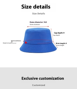 OEM Aangepaste Logo Unisex Hoge Kwaliteit Vlakte Zonnescherm Imprimir Visser Cap, Groothandel Omkeerbare a granel Emmer Hoed - Product Image 5