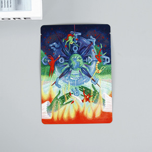 Sachet refermable en aluminium imprimé avec logo personnalisé et scellage PE trois côtés pour masques cosmétiques en supermarchés et expositions - Product Image 5