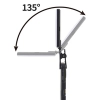 Lampe de conférence vidéo rechargeable haute puissance avec clip avant et arrière, 3 modes d'éclairage réglables pour téléphone et maquillage