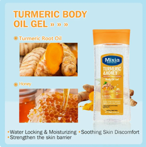 Lovsens Transparent Orange Scent Body Gel Oil Moisturizing Hydrate Soften <strong>Dry</strong> <strong>Skin</strong> Nourishing Body Massage Gel Oil - Product Image 5
