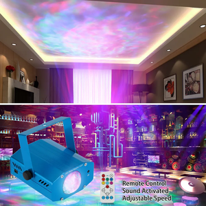 Rgb télécommande Laser Led vague d'eau Disco lumière colorée ondulations de l'eau projecteur pour DJ Bar Club effet de scène - Product Image 5